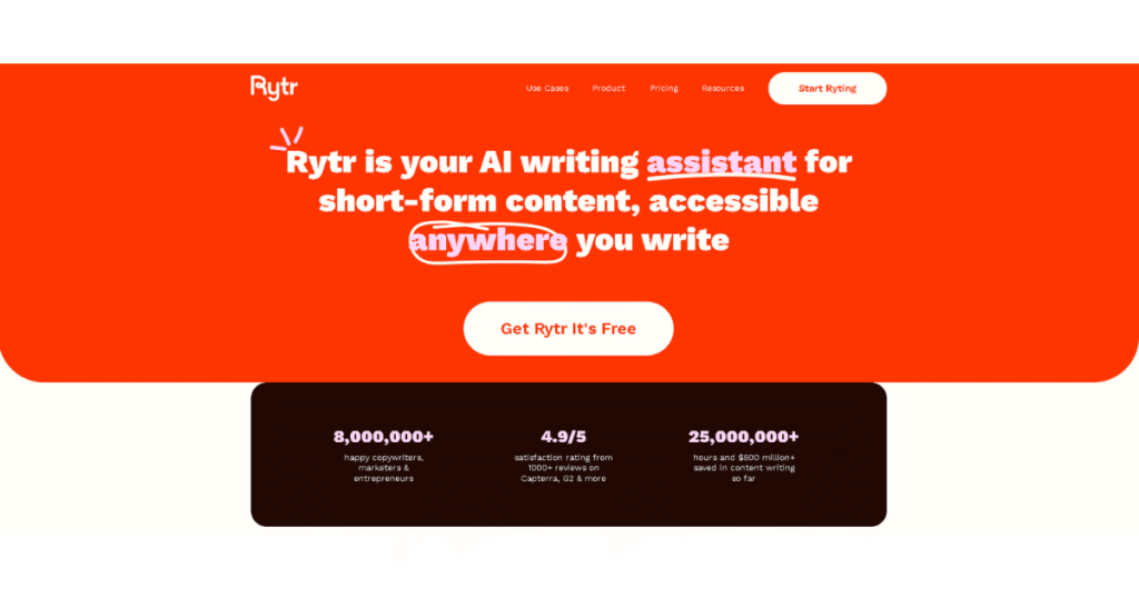 Ai Writing Tools Rytr