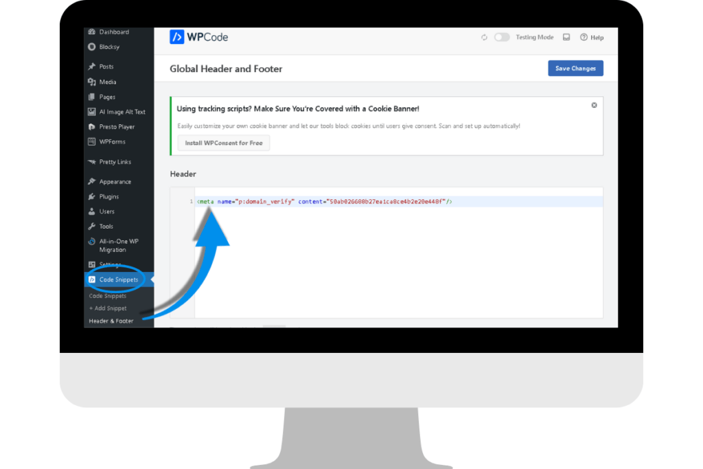 Wpcode‑header‑snippet‑example